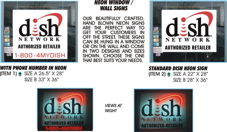 Dish Network Neon Signs