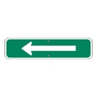 White Arrow on Green sign