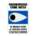Neighborhood Crime Watch sign