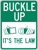 Buckle Up sign