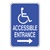 Handicap Accessible Entrance (Right Arrow)