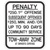 (New Jersey) Penalty Fine Tow Away Zone