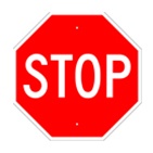 30" Stop sign
