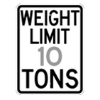 Weight Limit sign
