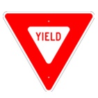 30" Yield sign