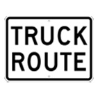 Truck Route sign
