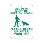 All Pets on a Leash sign