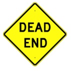 Dead End Warning sign