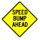 Speed Bump Ahead Warning sign