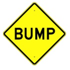 Bump Warning sign